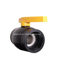Válvula de bola de cobre de las colocaciones de tuberías del PE de alta calidad